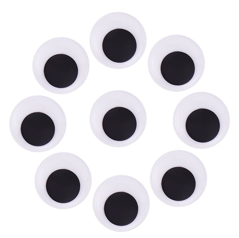 DECORA 30mm Round Wiggle Googly Eyes with Self-Adhesive Peel and Stick Pack of 240 Pieces - Image 1
